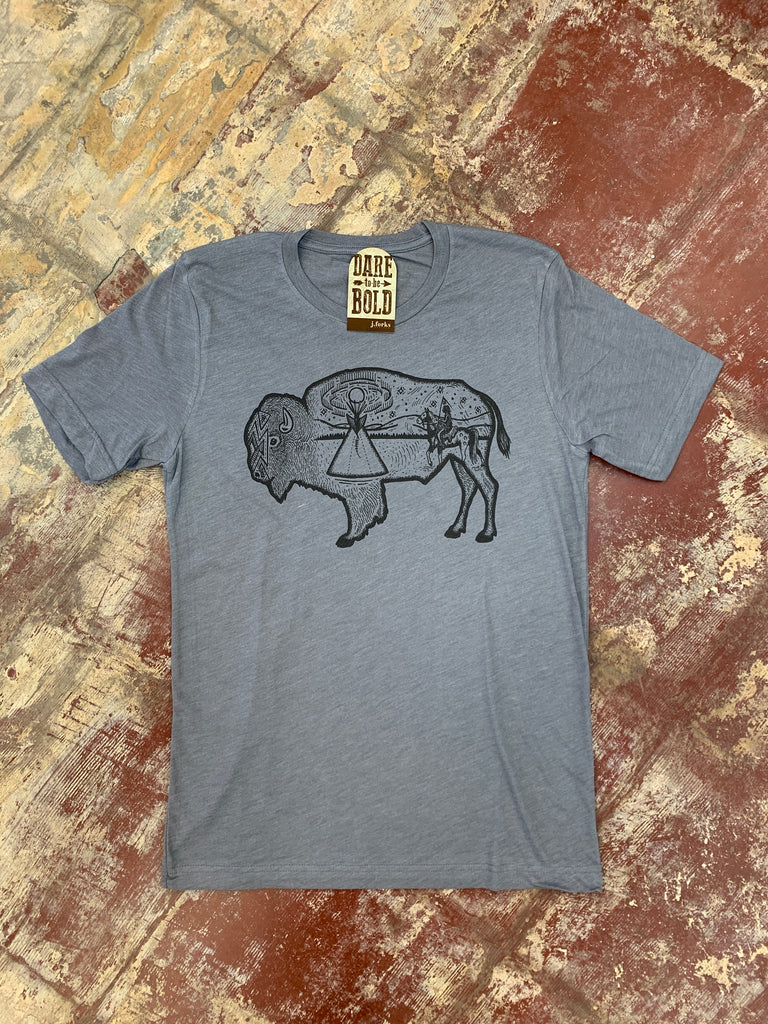 BUFFALO NATIVE T-SHIRT - BLACK/SILVER – 716 Gear