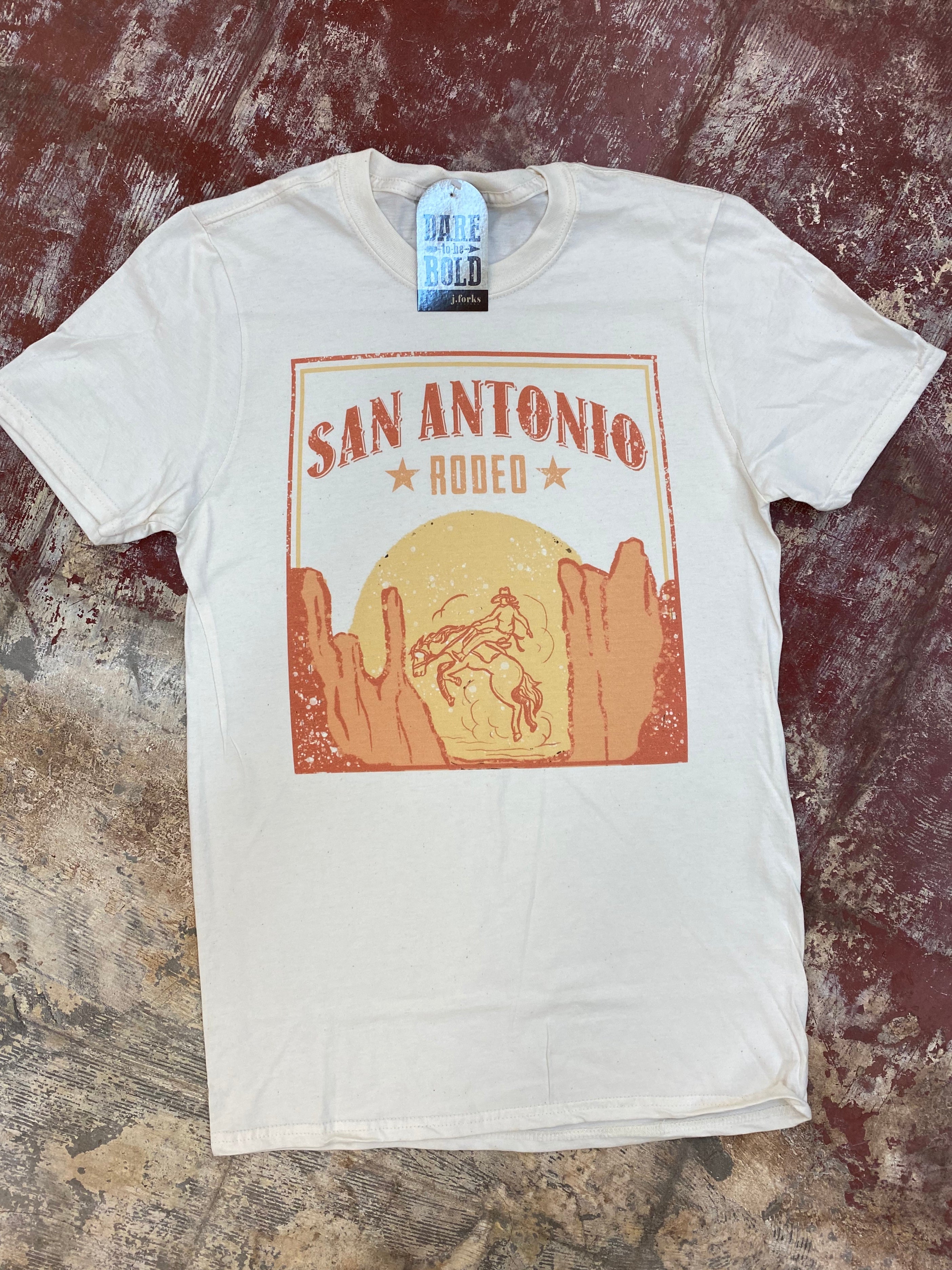 1646 San Antonio Rodeo Tee – J.Forks Designs